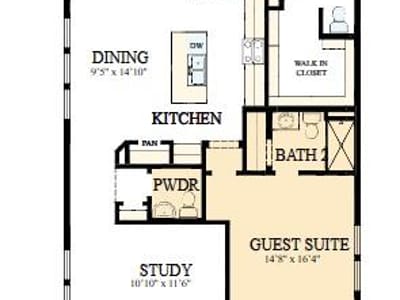 Living area at 105 Mountain Sorrel CT - 2 bed 2 bath home