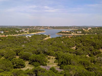 Primary bedroom at 105 N Angel Light Dr - Angel Bay, Spicewood, TX