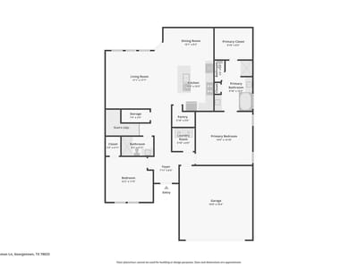 Primary bedroom at 105 Plainsman Ln - 4 bed 3 bath home