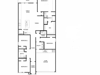 Living area at 106 Hugh DR - 4 bed 2 bath home