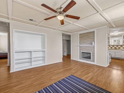 Living area at 10600 Turkey Bend DR - 2 bed 2 bath home