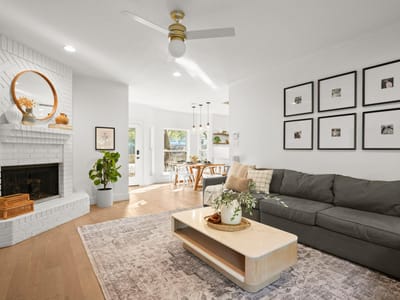 Living area at 10604 Ames LN - 4 bed 2 bath home