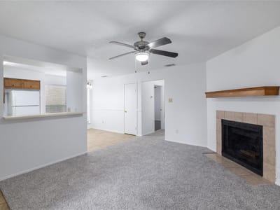 Living area at 10616 Mellow MDWS Unit #5A - 2 bed 1 bath home