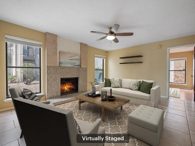 Primary bedroom at 10616 Mellow Meadows Dr Unit #3A - 2 bed 2 bath home