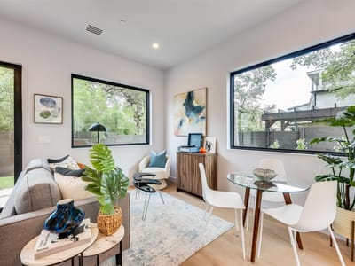 Primary bedroom at 107 W Johanna St Unit #C - 3 bed 3 bath home