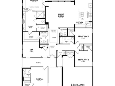 Living area at 107 Yellowcress Ln - 4 bed 3 bath home