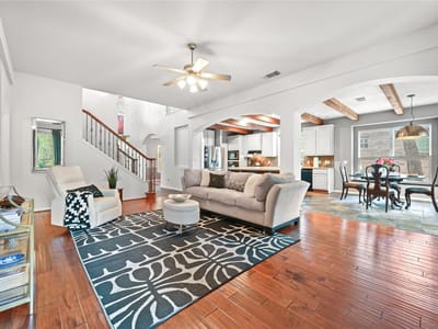 Living area at 10708 Natick LN - 5 bed 3 bath home