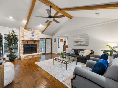 Living area at 10710 Bayridge CV - 4 bed 2 bath home