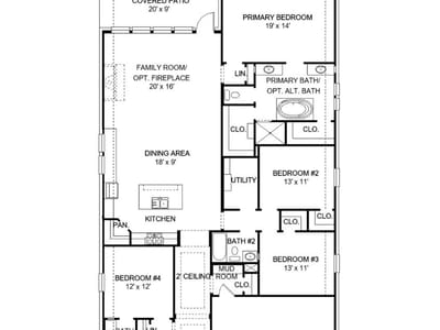 Primary bedroom at 108 Hadleigh DR - 4 bed 3 bath home