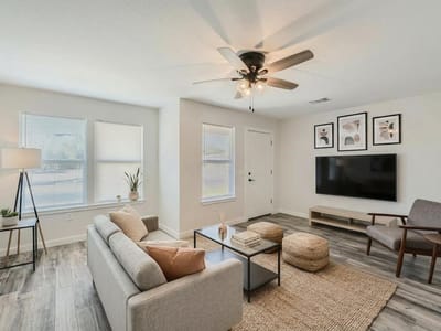 Living area at 109 Fisher RD Unit #A & B - 3 bed 2 bath home