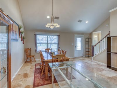 Primary bedroom at 109 Pecan Orchard Ln - 4 bed 3 bath home