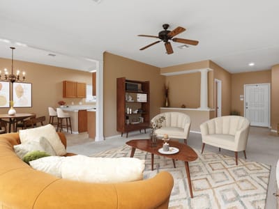 Living area at 109 Silver Lace Ln - 4 bed 2 bath home