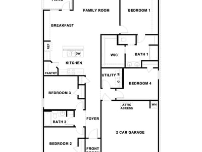 Living area at 109 White Rock Trl - 4 bed 2 bath home