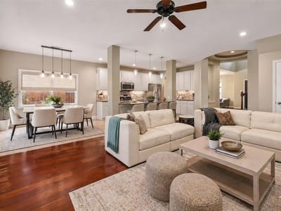 Living area at 10900 Sky Rock DR - 3 bed 3 bath home