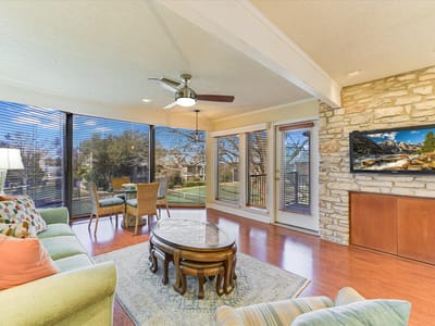 Living area at 110 World Of Tennis Sq Unit #D-110 - 4 bed 4 bath home