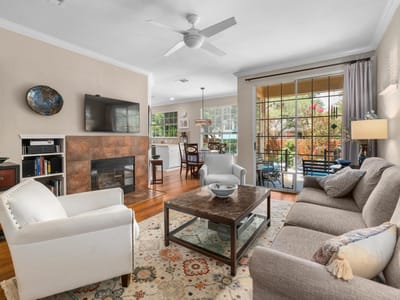 Primary bedroom at 11000 Anderson Mill RD Unit #3 - 2 bed 2 bath home