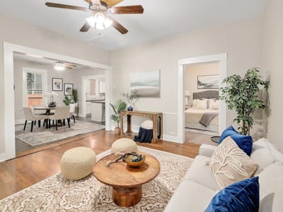 Living area at 1104 Kimbro ST - 3 bed 2 bath home