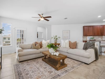 Living area at 1107 Sagebrush DR - 3 bed 2 bath home