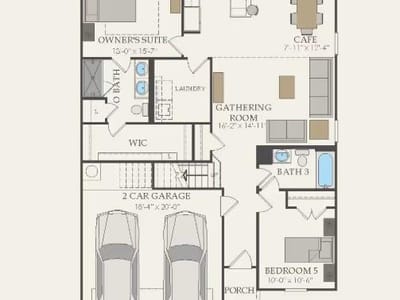 Living area at 1111 Bandera CT - 5 bed 3 bath home