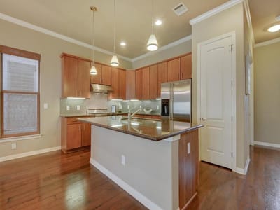 Primary bedroom at 1115 Kinney Ave Unit #41 - 3 bed 3 bath home