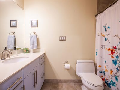 Primary bedroom at 1115 W 10th St Unit #205 - 2 bed 2 bath home