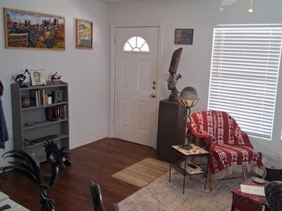 Primary bedroom at 1119 Mark ST Unit #D - 2 bed 1 bath home