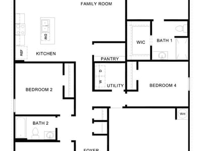 Living area at 112 Baby Calf Roping RD - 4 bed 2 bath home