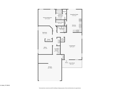Living area at 112 Kalis Cv - 3 bed 2 bath home