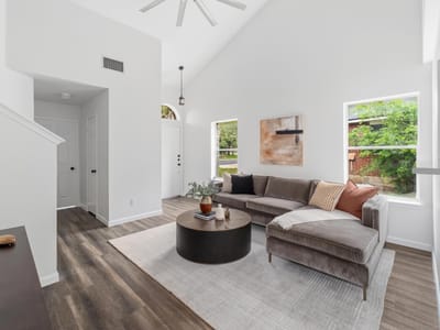 Living area at 11207 Canterbury Tales Ln - 4 bed 2 bath home