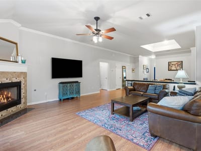 Primary bedroom at 11213 Savin Hill LN - 3 bed 2 bath home