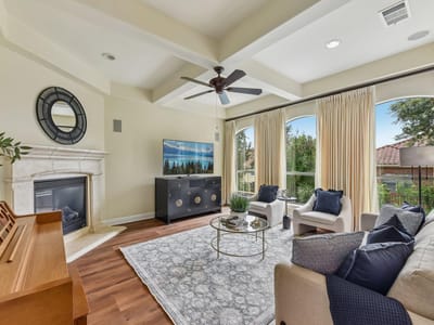 Primary bedroom at 11213 Woodland Hills TRL - 3 bed 3 bath home