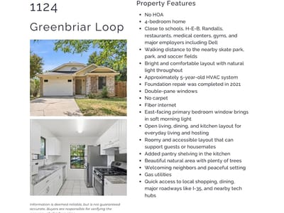 Photo 2 of 16 at 1124 Greenbriar LOOP - 4 bed 2 bath home