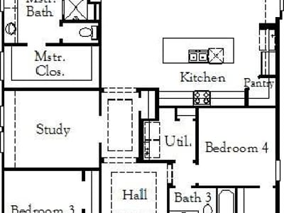 Primary bedroom at 1124 Stetson Hat TRL - 4 bed 3 bath home