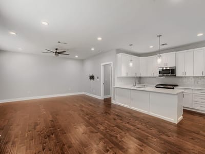 Living area at 1126 Lott Ave Unit #B - 3 bed 2 bath home