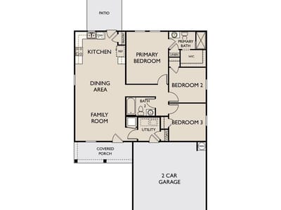 Living area at 113 Clovis CV - 3 bed 2 bath home