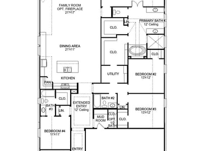 Living area at 113 Rightfield DR - 4 bed 3 bath home