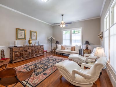 Living area at 114 N College St - 4 bed 2 bath home