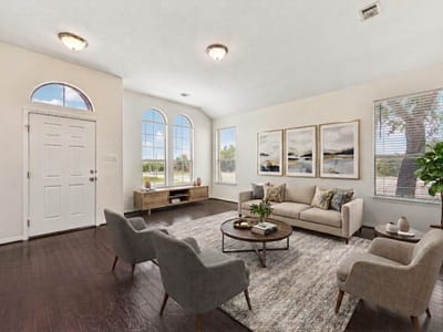 Living area at 11400 W Parmer LN Unit #102 - 2 bed 2 bath home