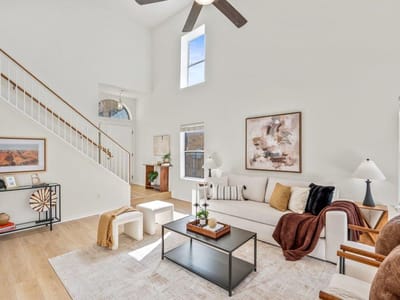 Living area at 11416 Dog Leg Dr - 3 bed 2 bath home