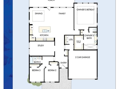 Living area at 1143 Rusty Blackhaw TRL - 3 bed 2 bath home