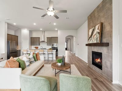 Living area at 1144 Cathedral Oaks DR - 5 bed 3 bath home
