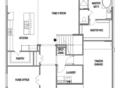 Living area at 115 Salado Creek TRL - 4 bed 3 bath home