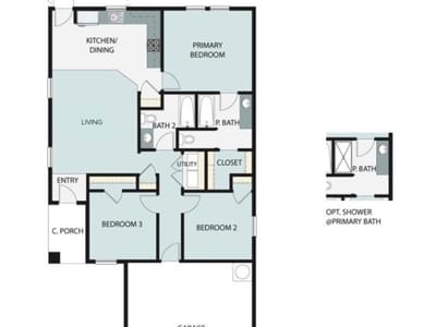Primary bedroom at 11601 Murano Dr - 3 bed 2 bath home