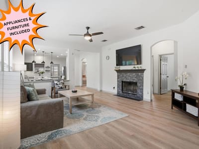 Living area at 11606 Murchison ST - 4 bed 2 bath home
