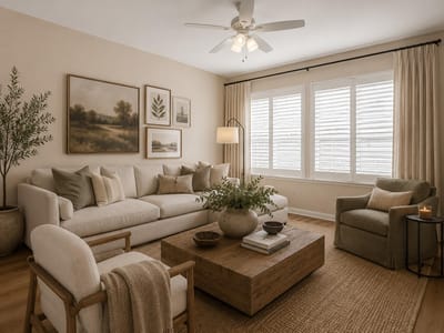 Primary bedroom at 117 Verbena DR - 2 bed 2 bath home