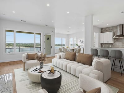 Living area at 118 Marina Village CV Unit #118 - 3 bed 3 bath home