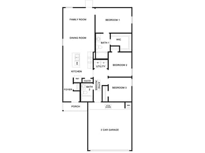 Living area at 118 Schuenemann Way - 3 bed 2 bath home