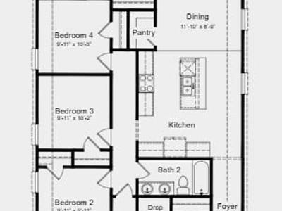Living area at 119 Bayou Mint BLVD - 4 bed 2 bath home