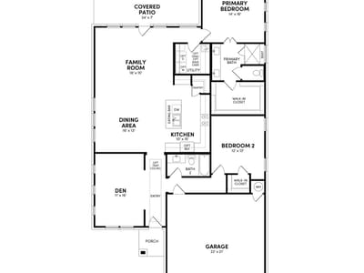 Living area at 119 Wild Sage Cv - 2 bed 2 bath home