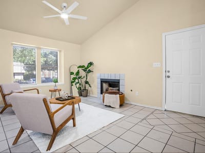 Living area at 11901 Swearingen DR Unit #113 - 2 bed 1 bath home